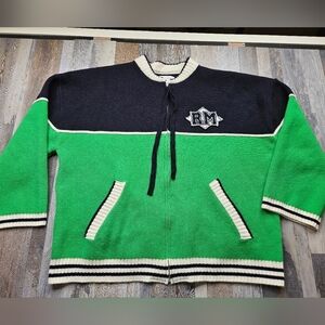 Pola & Romo Zip Front Cardigan Sweater